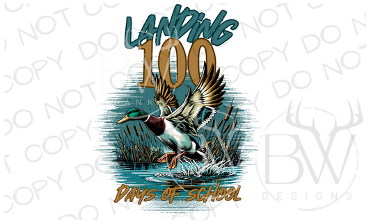 Landing 100 days of School Digital Download