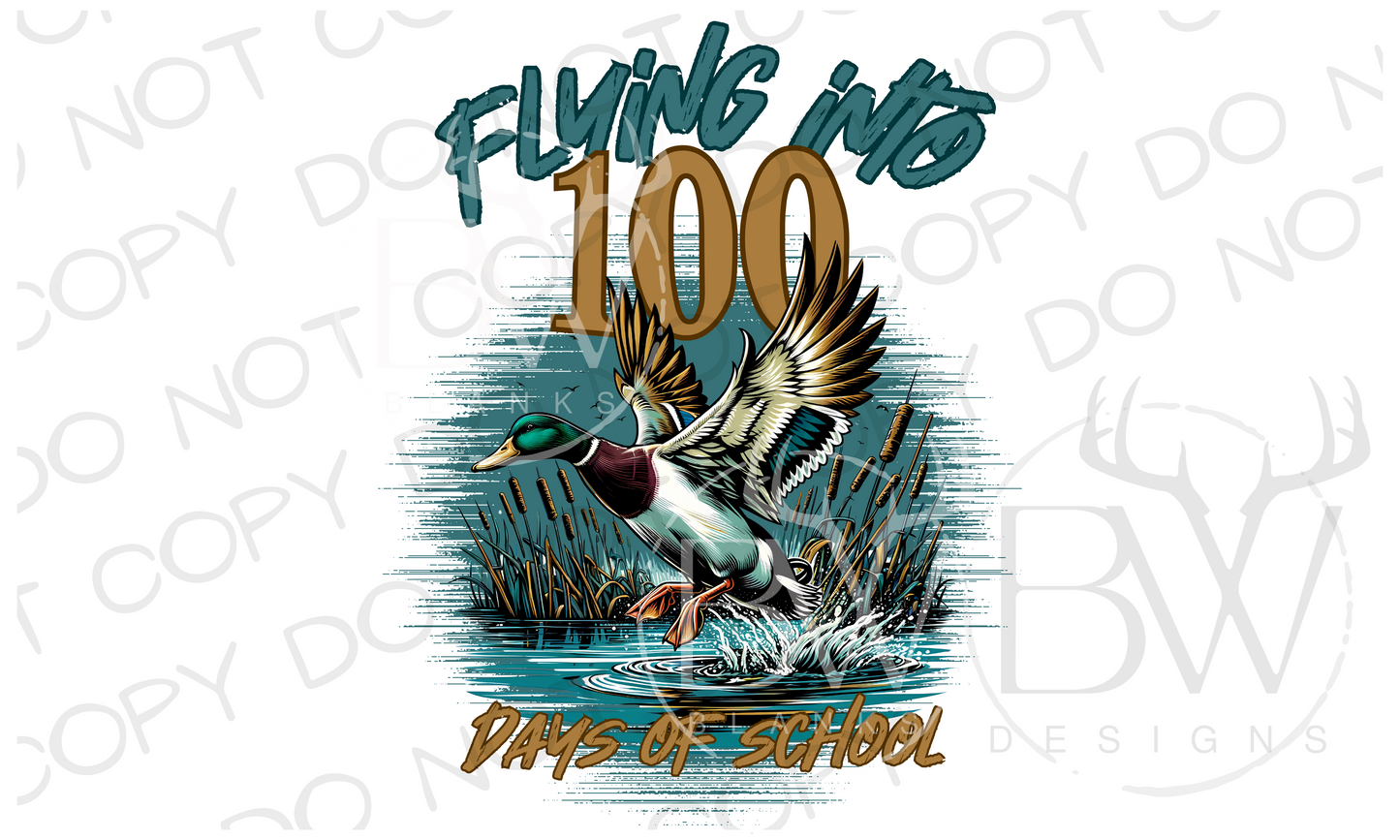 Flying into 100 days of School Digital Download