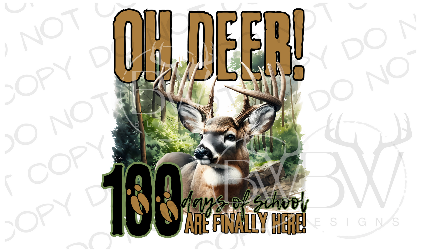 Oh Deer! 100 days of School Digital Download