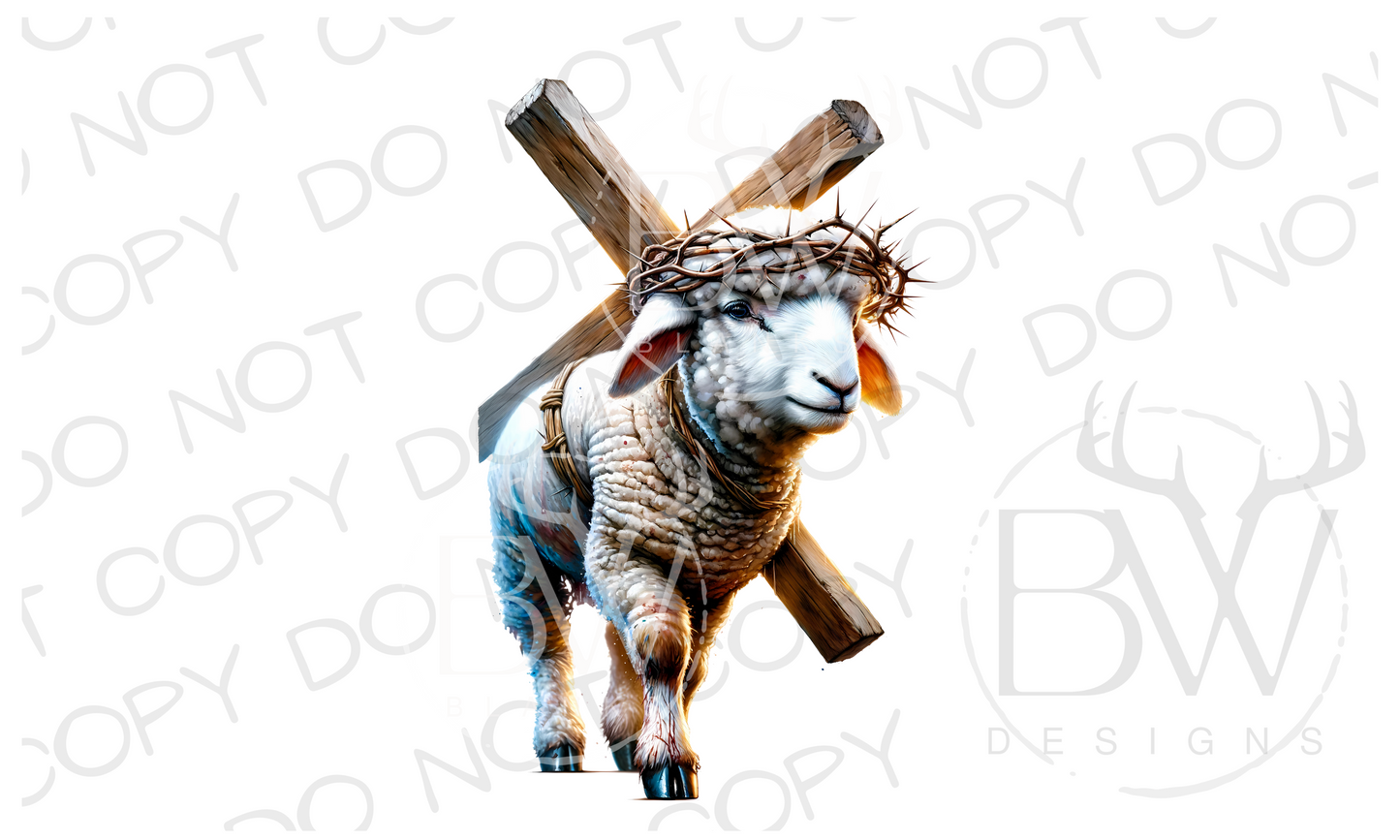 Easter Lamb Bible Digital Download PNG