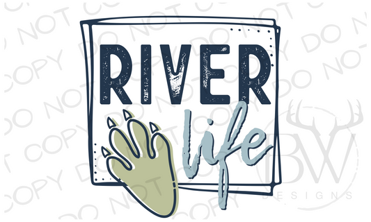 River Life Summer Digital Download PNG