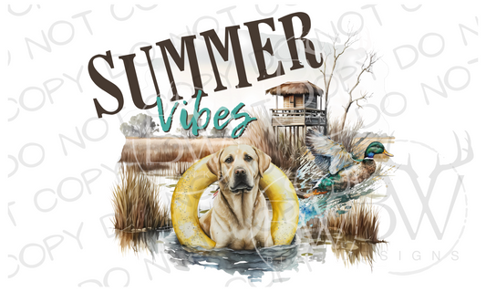 Summer Vibes Duck Hunting Digital Download PNG