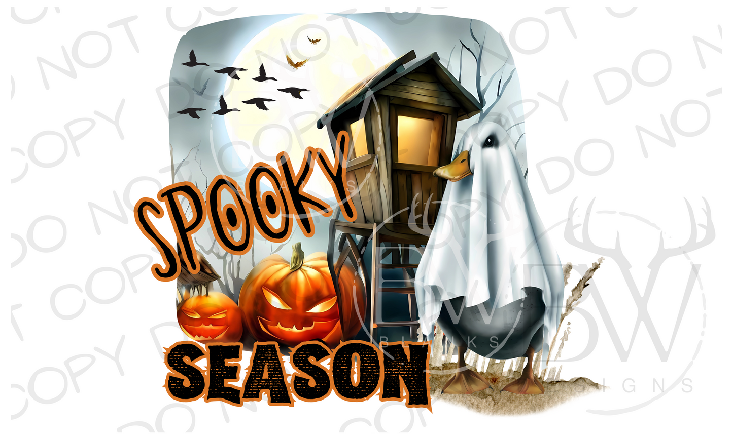 Spooky Season Duck Hunting Halloween Digital Download PNG