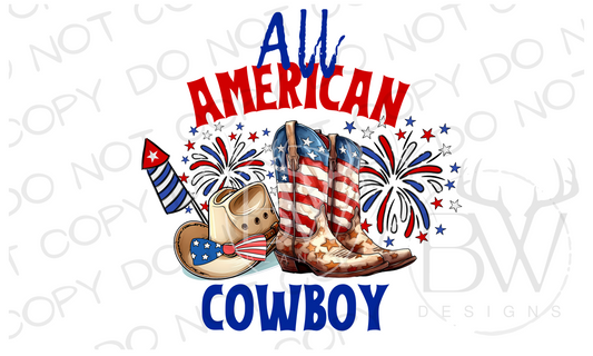 All American Cowboy Digital Download PNG