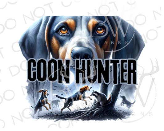 Coon Hunter Raccoon Hunting Digital Download PNG