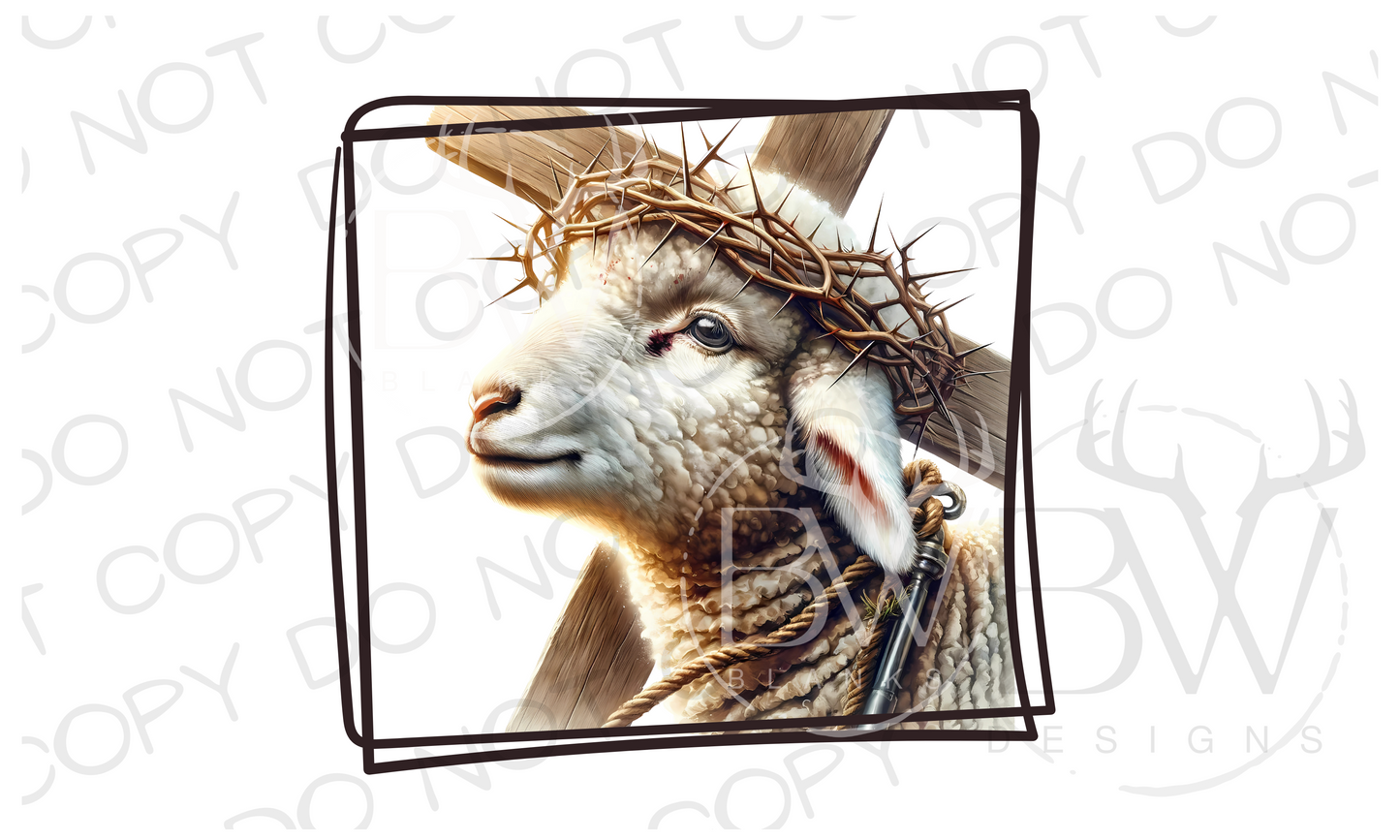 Easter Lamb Bible Digital Download PNG