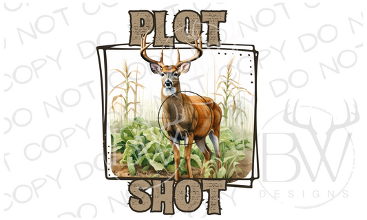 Plot Shot Deer Hunting Digital Download PNG