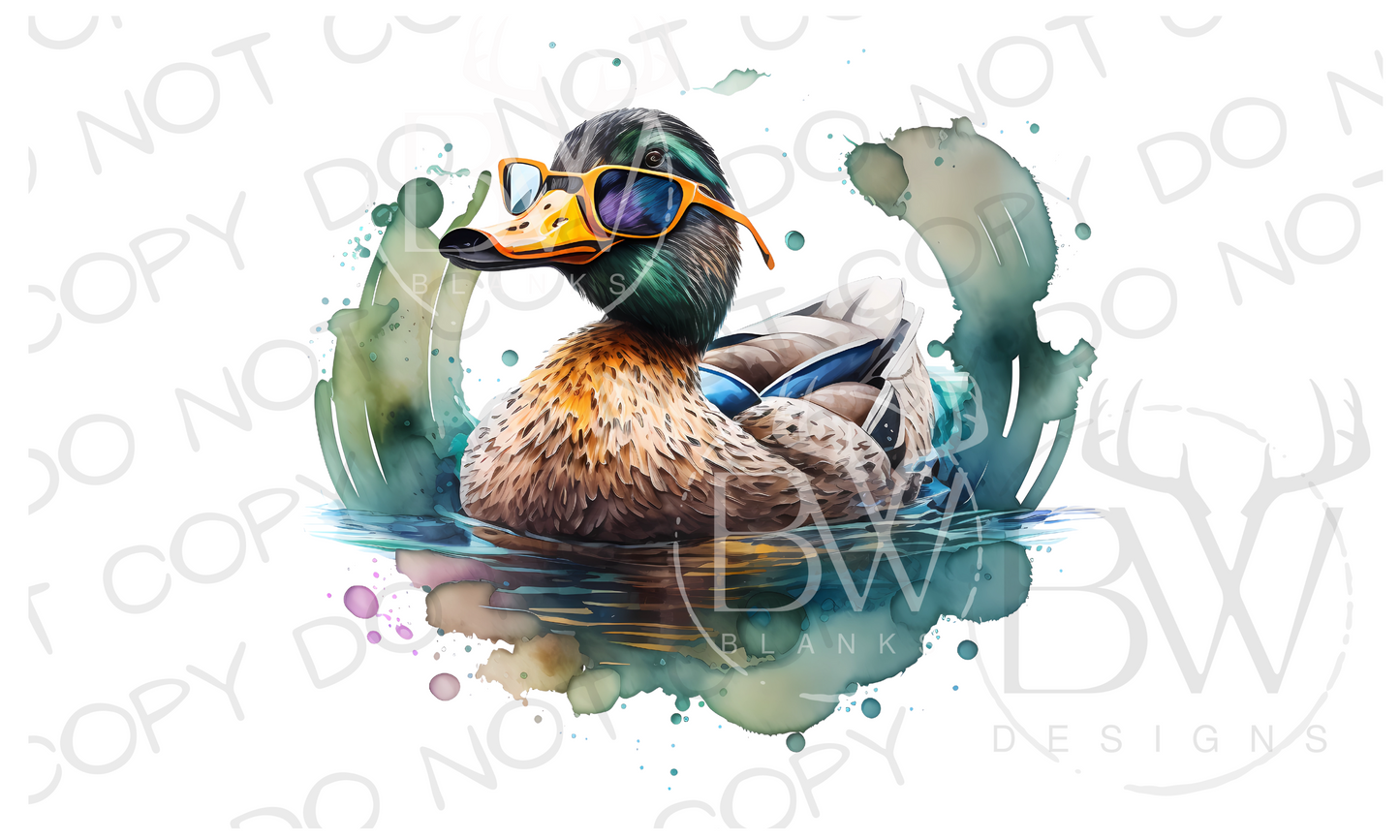 Summer Vibes Duck Hunting Digital Download PNG