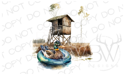 Summer Vibes Duck Hunting Digital Download PNG