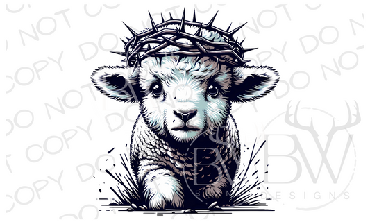 Easter Lamb Bible Digital Download PNG