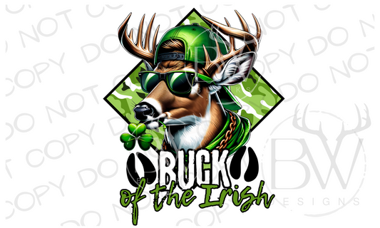 Buck of the Irish St. Patrick's Day Deer Hunting Digital Download PNG