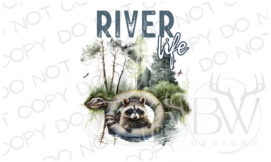 River Life Summer Digital Download PNG