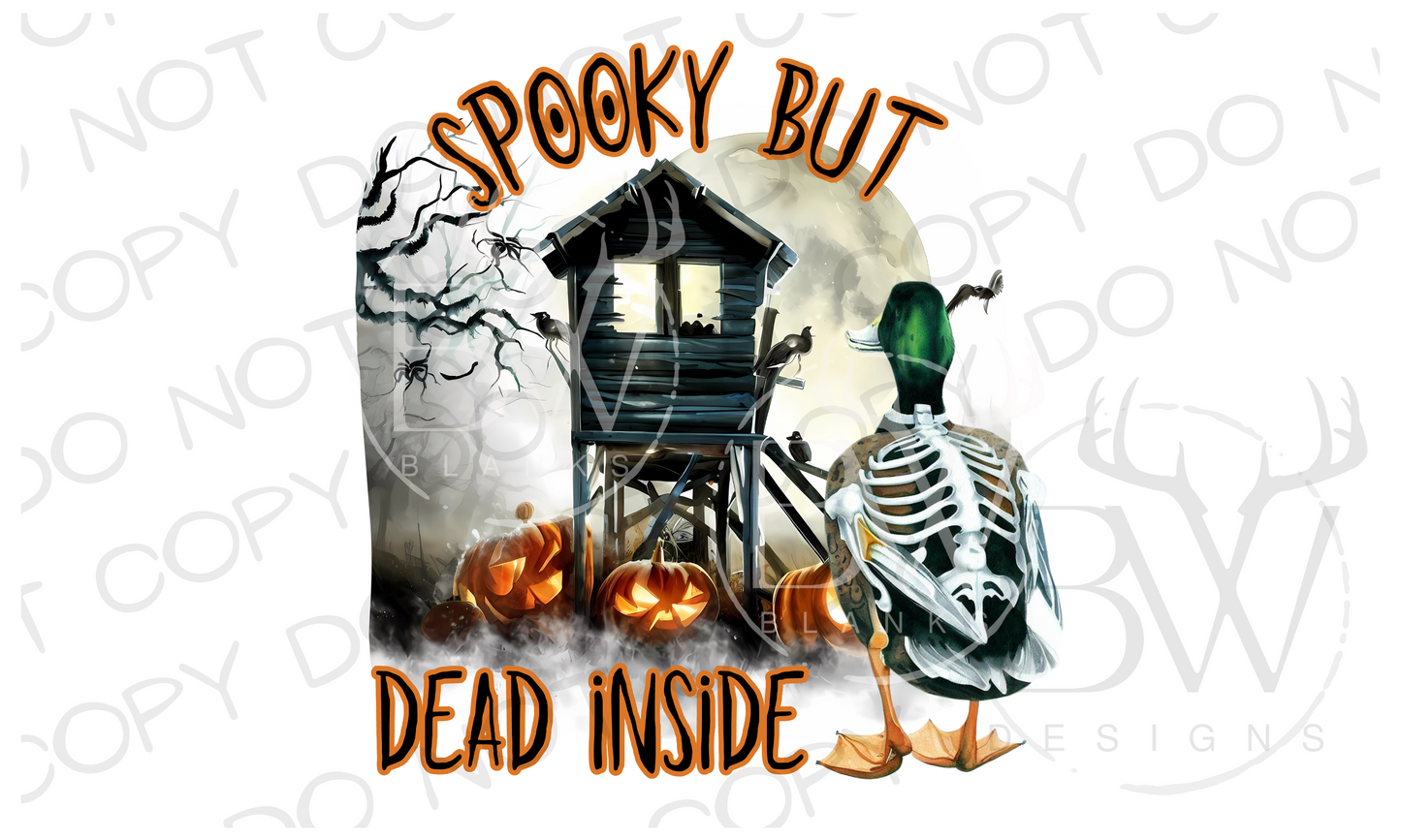 Spooky But Dead Inside Duck Hunting Halloween Digital Download PNG