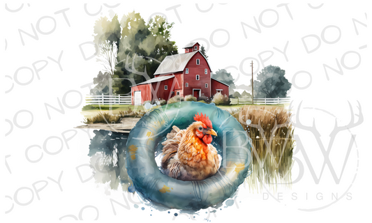 Barnyard Summer Farm Digital Download PNG