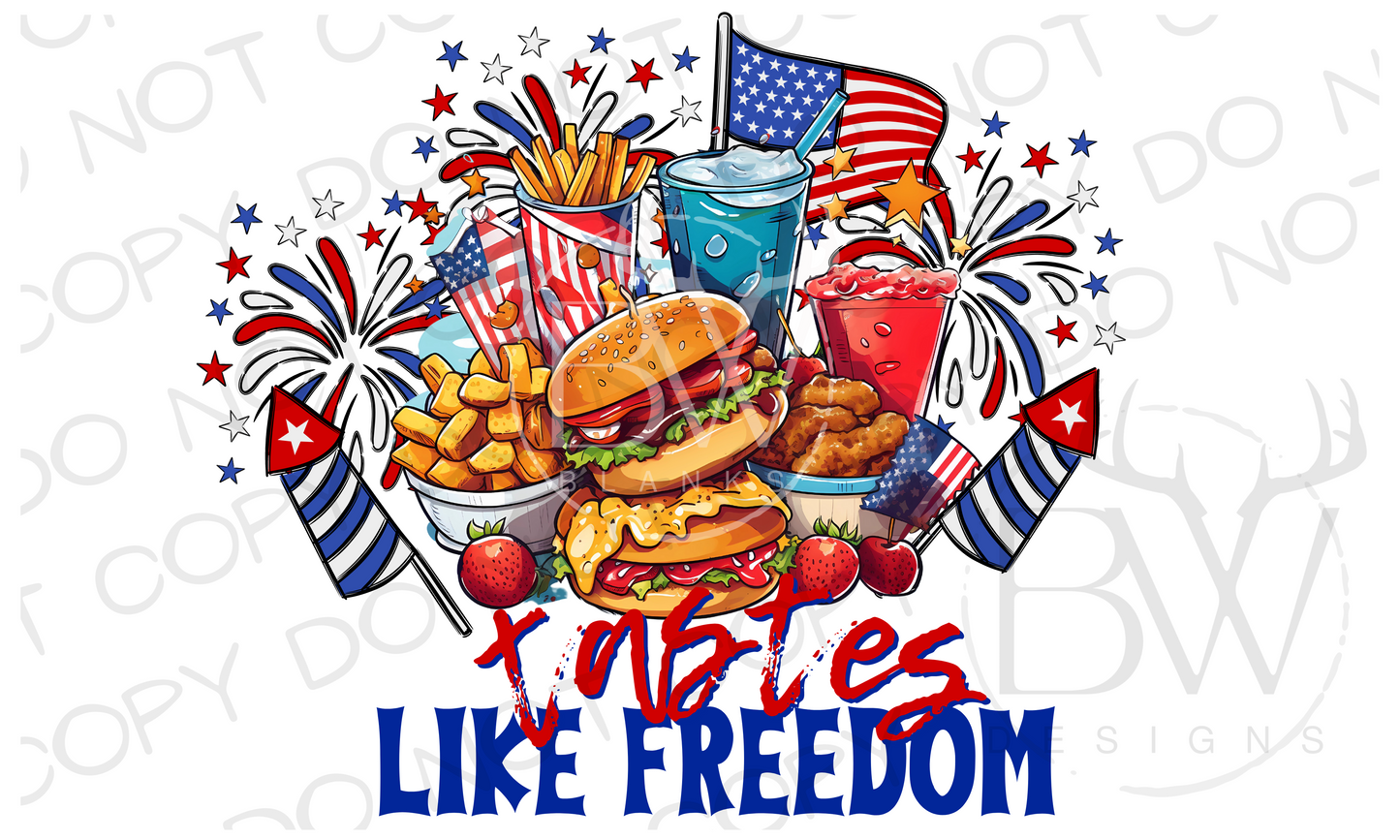 Tastes Like Freedom Digital Download PNG