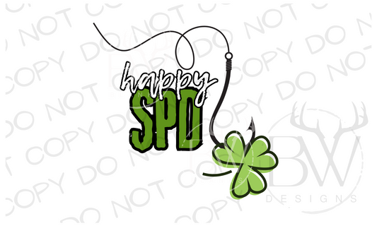 St. Patrick's Day Fishing Digital Download PNG