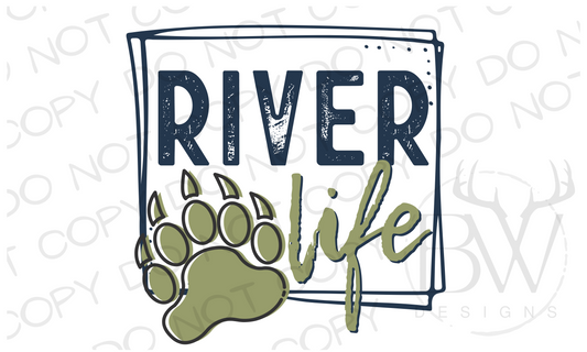 River Life Summer Digital Download PNG