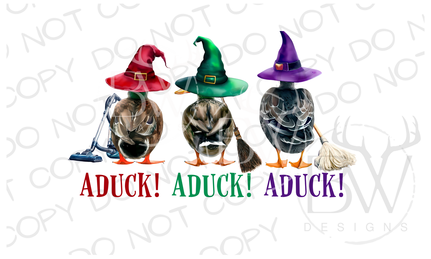 ADUCK! ADUCK! ADUCK! Duck Hunting Halloween Digital Download PNG