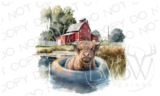 Barnyard Summer Farm Digital Download PNG