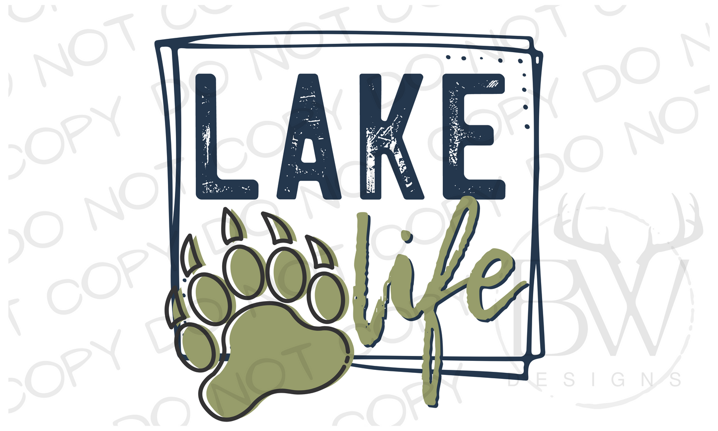 Lake Life Summer Digital Download PNG