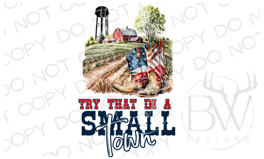 Small Town Digital Download PNG