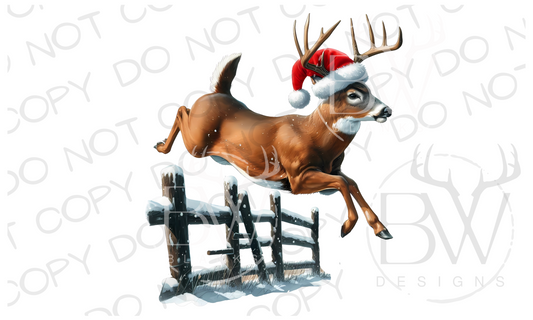 Deer Hunting Christmas Digital Download PNG