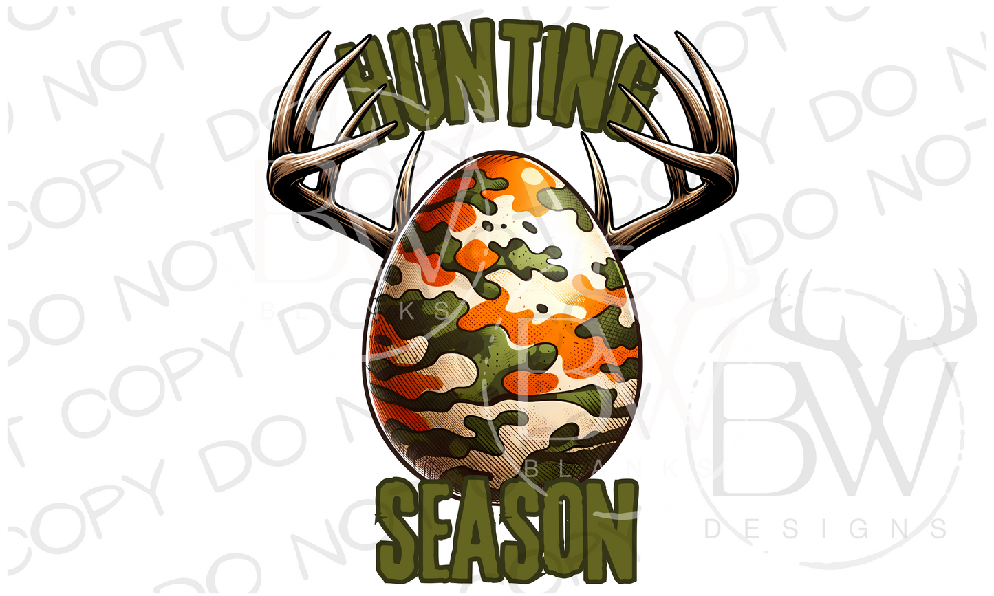 Hunting Season Easter Deer Hunting Digital Download PNG