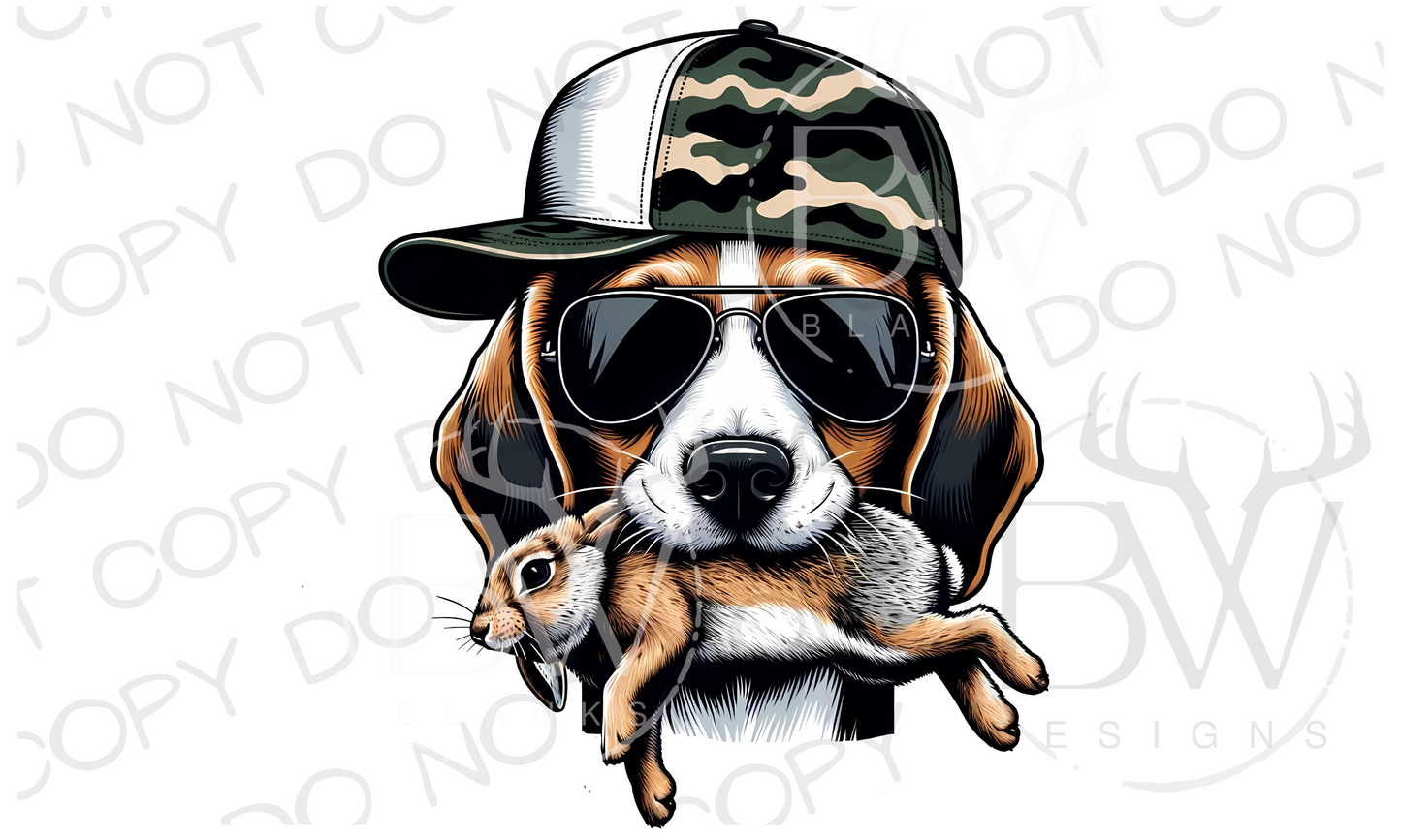 Beagle Hunting Dog Rabbit Hunting Digital Download PNG