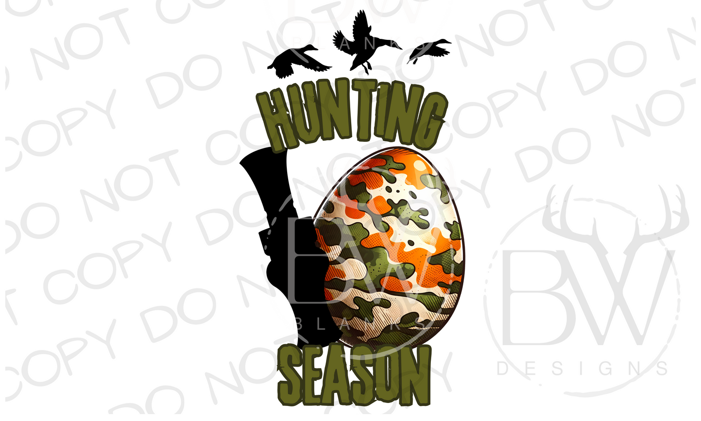 Hunting Season Easter Duck Hunting Digital Download PNG