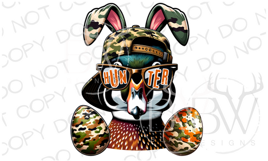 Egg Hunter Easter Duck Hunting Digital Download PNG