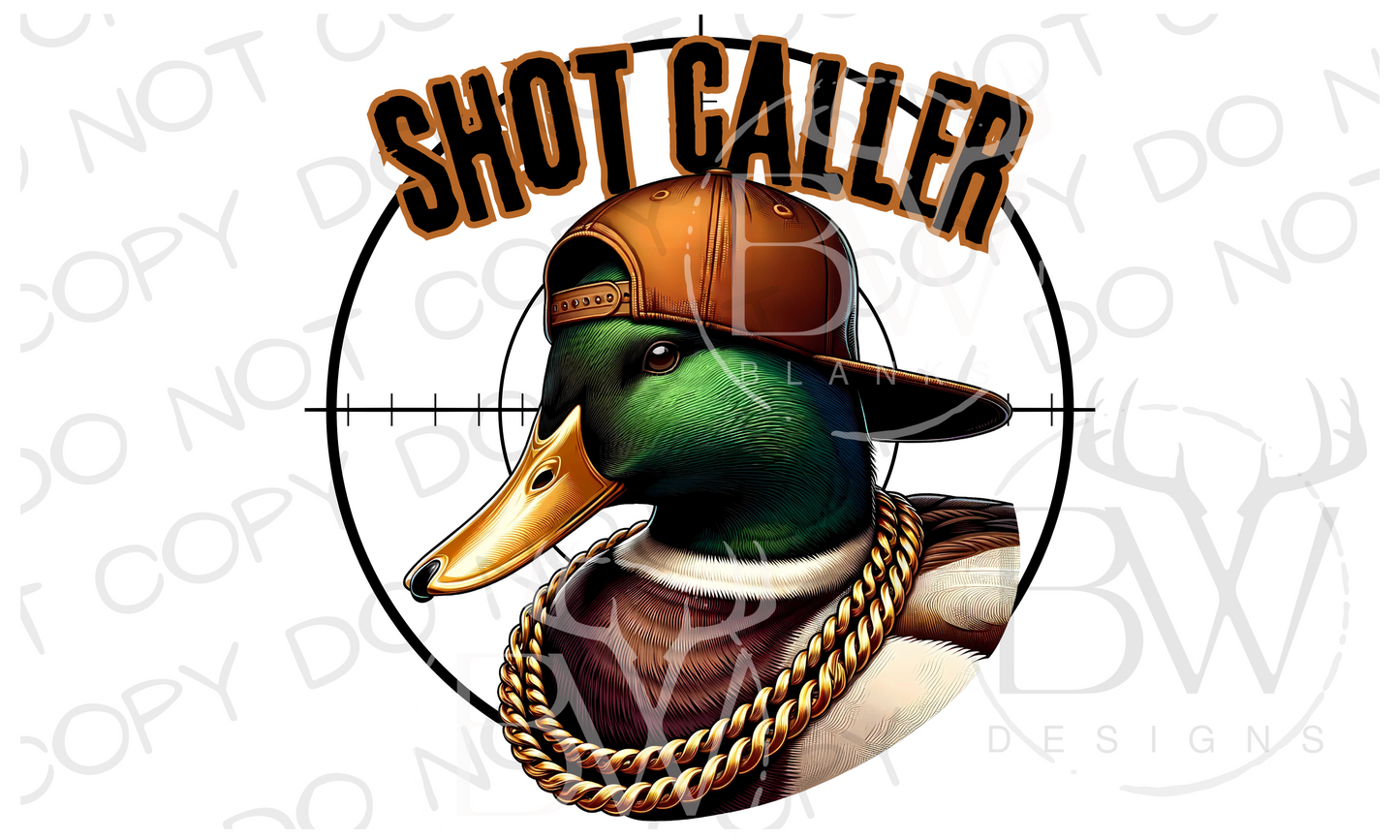 Shot Caller Mallard Duck Hunting Digital Download PNG