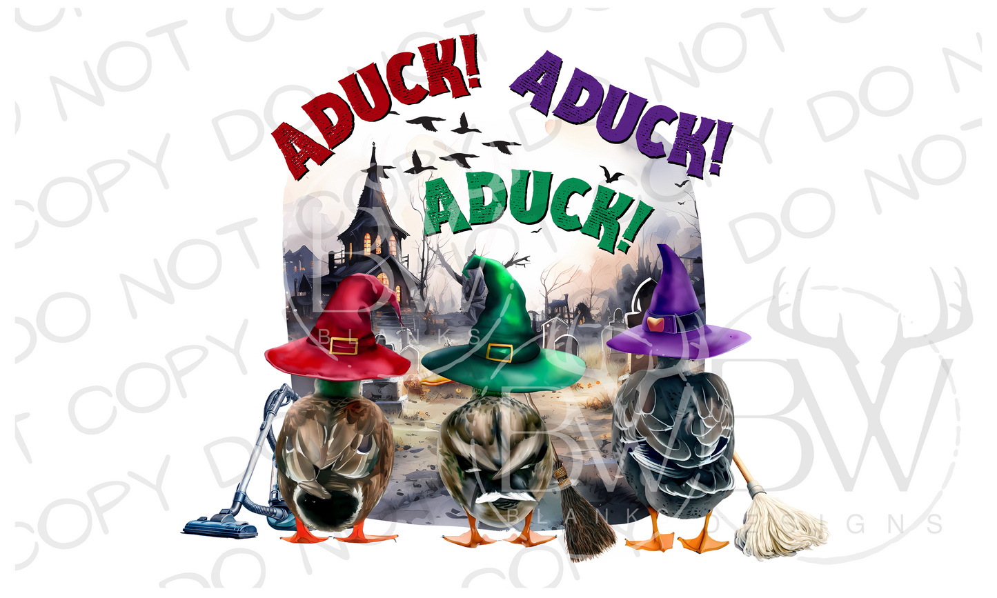 ADUCK! ADUCK! ADUCK! Duck Hunting Halloween Digital Download PNG