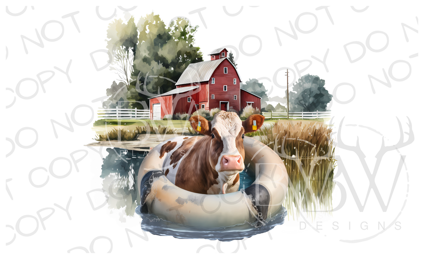 Barnyard Summer Farm Digital Download PNG