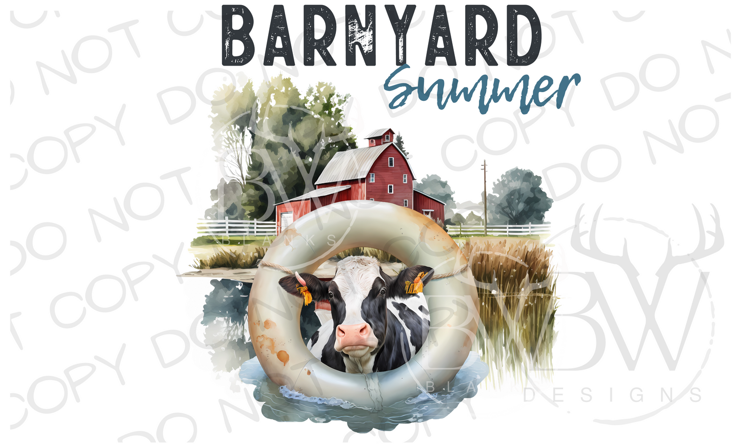 Barnyard Summer Farm Digital Download PNG