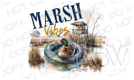 Marsh Vibes Duck Hunting Digital Download PNG