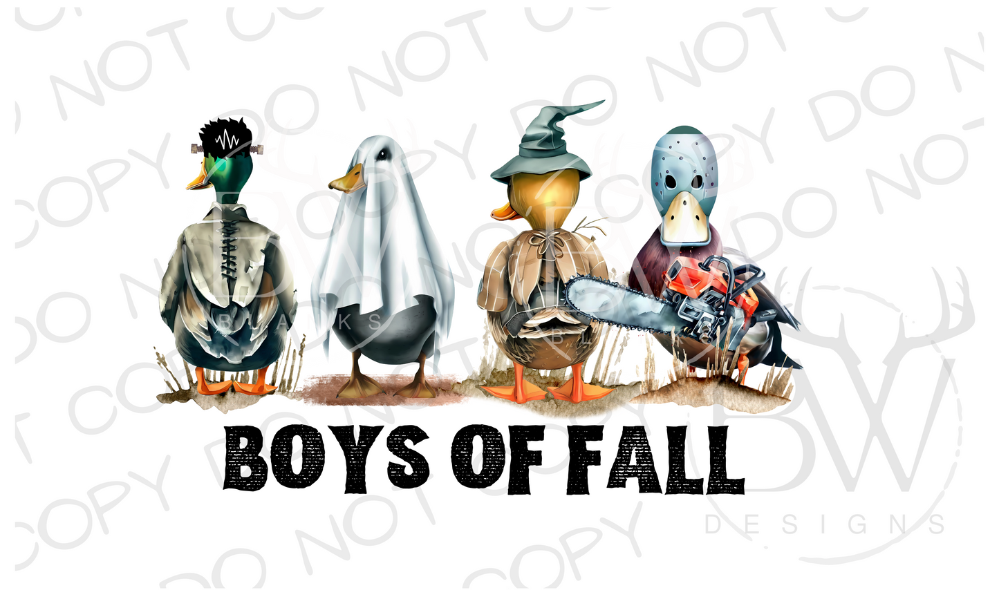 Boys of Fall Duck Hunting Halloween Digital Download PNG