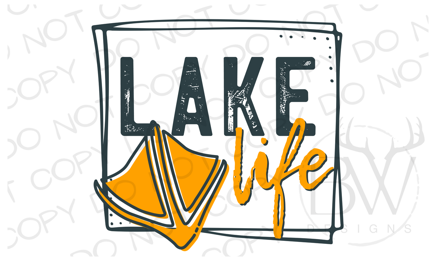 Lake Life Summer Digital Download PNG