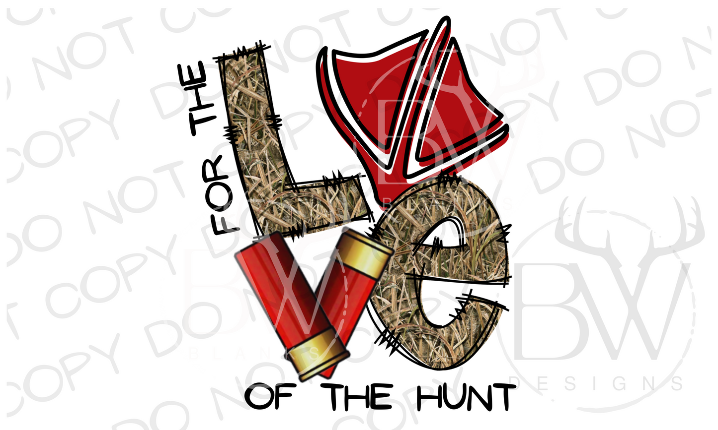 Duck Hunting Valentine's Day Digital Download PNG