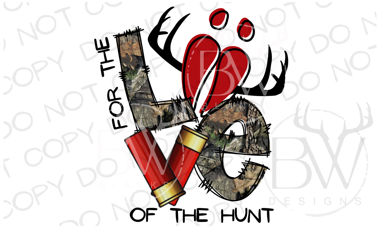 Deer Hunting Valentine's Day Digital Download PNG