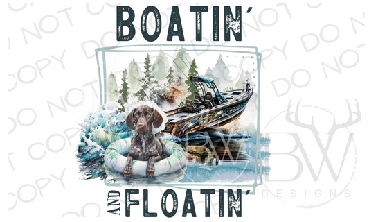 Boatin' & Floatin' Summer Digital Download PNG