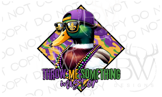 Mardi Gras Duck Hunting Digital Download PNG