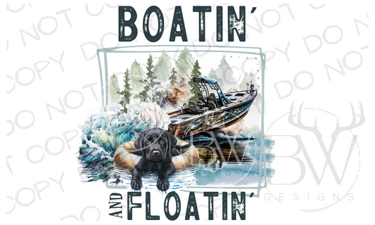 Boatin' & Floatin' Summer Digital Download PNG