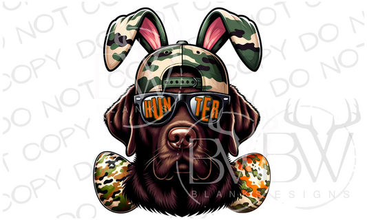 Egg Hunter Easter Duck Hunting Digital Download PNG