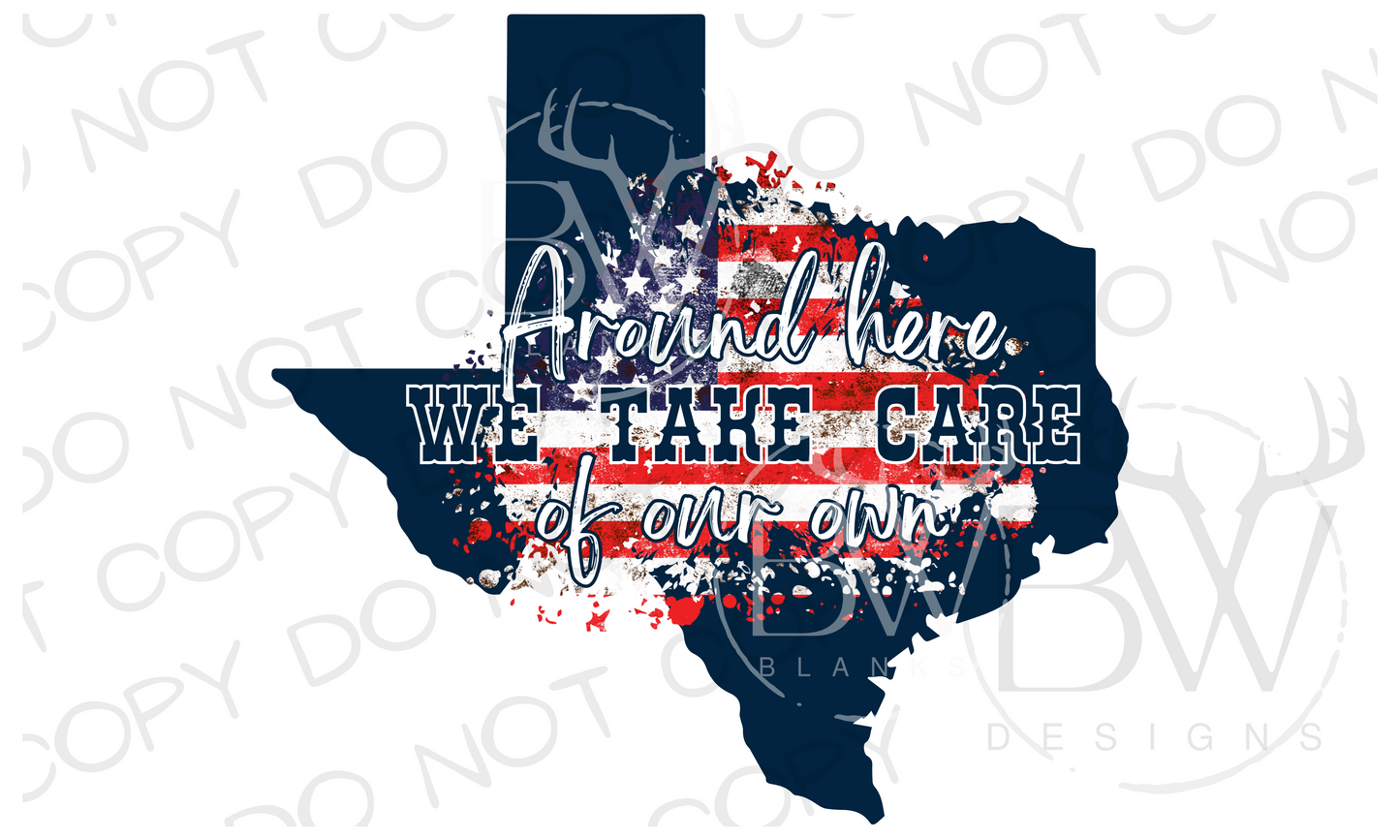 Texas Small Town Digital Download PNG