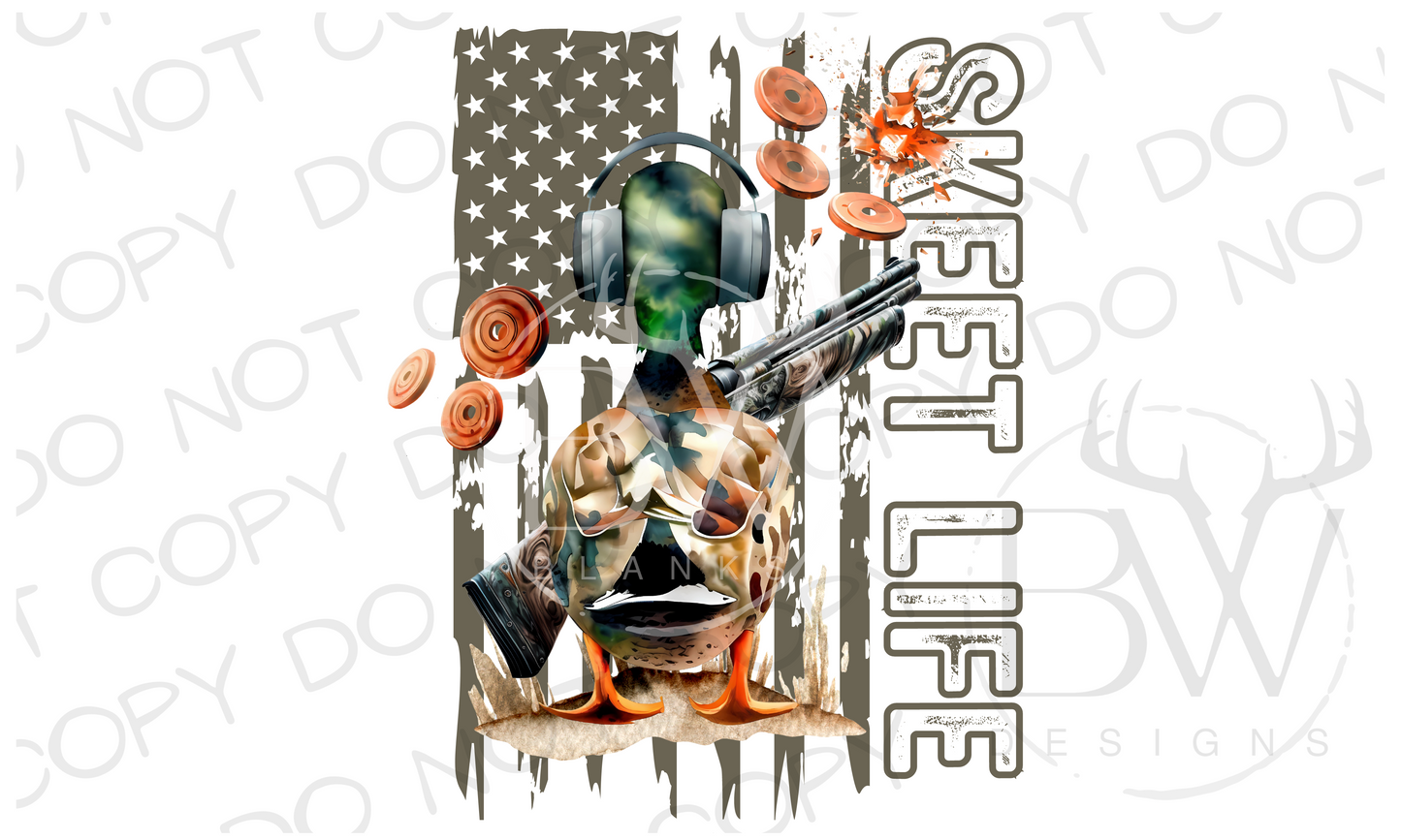 Skeet Life Trap Shooting Duck Digital Download PNG