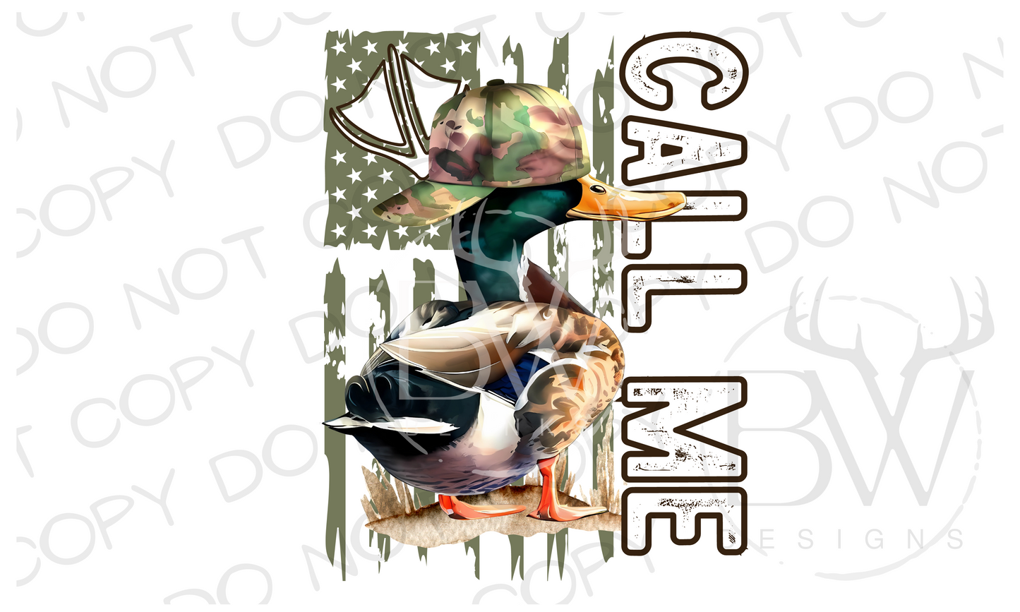 2-PACK Call Me Duck Hunting Digital Download PNG