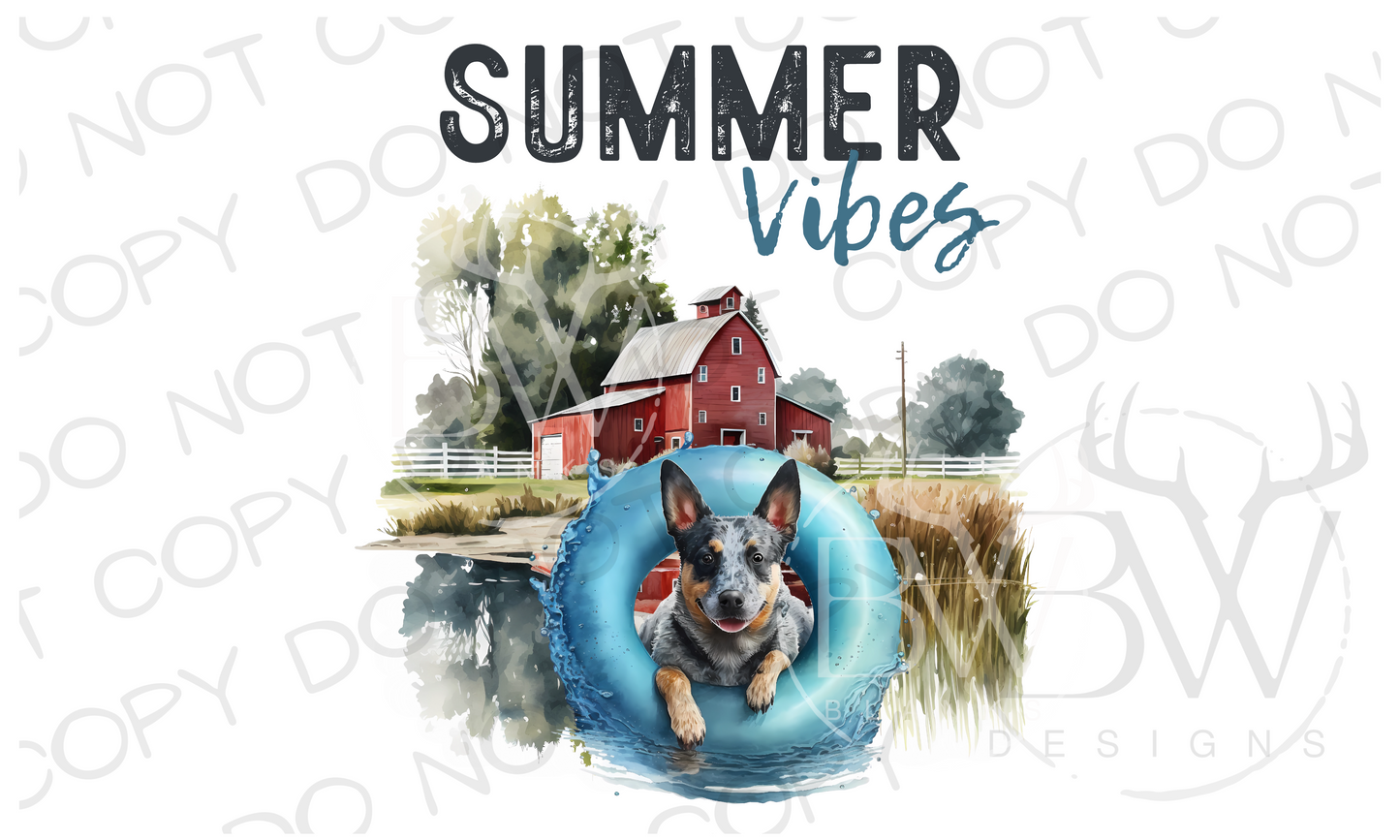 Barnyard Summer Farm Digital Download PNG