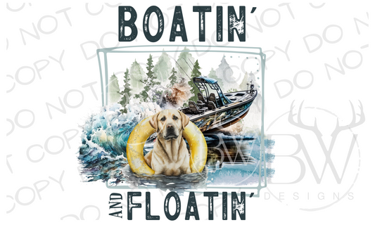 Boatin' & Floatin' Summer Digital Download PNG