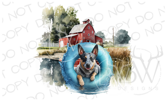 Barnyard Summer Farm Digital Download PNG