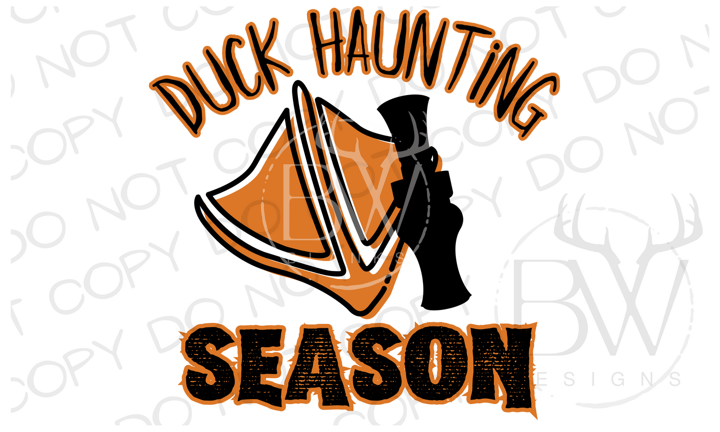 Duck Haunting Season Duck Hunting Halloween Digital Download PNG